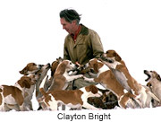 Clayton Bright and his beagles